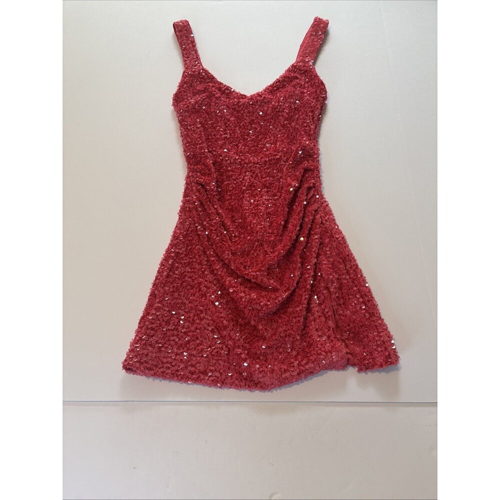 Princess Polly Hot Pink Centerfold Sequined Mini Dress Sz 2 Beautiful